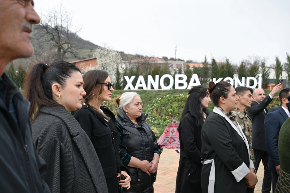 President Ilham Aliyev, First Lady Mehriban Aliyeva inspect restoration of individual houses and infrastructure in Khanoba village of Khojavend (PHOTO)