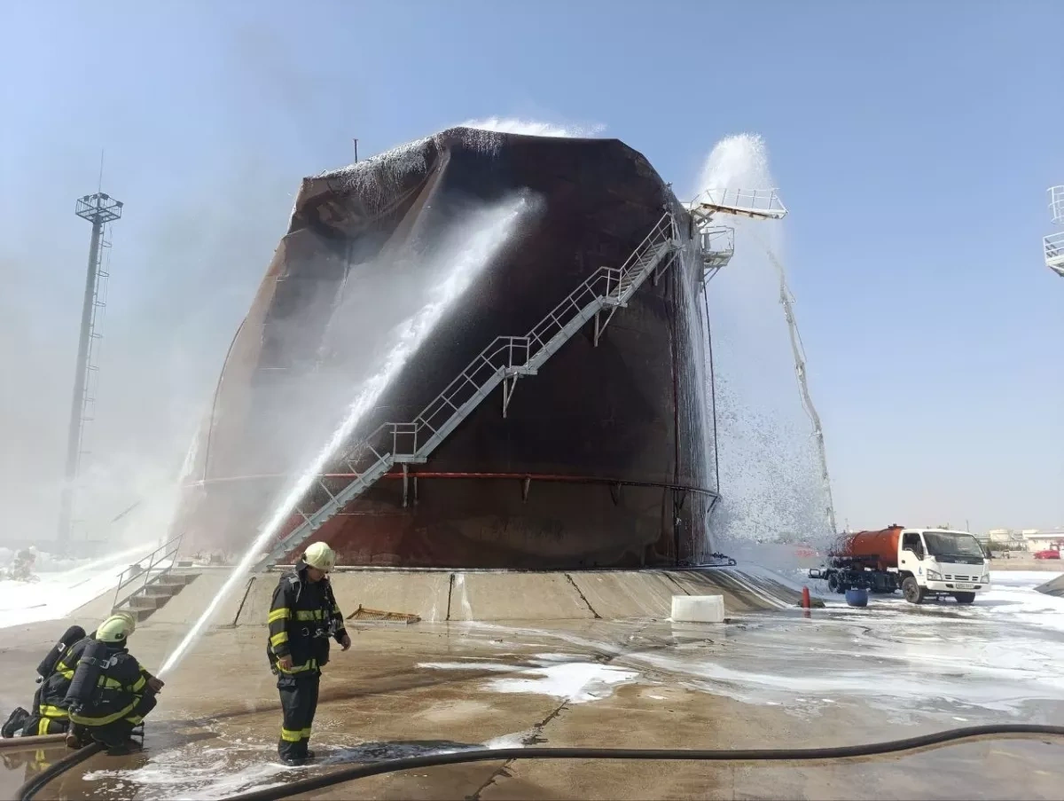 Fire at Uzbekistan oil storage facility injures three PHOTO