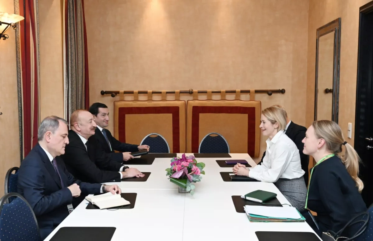 President Aliyev meets EU’s High Representative Kallas in Munich PHOTO