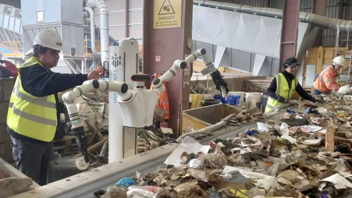 London recycling plant tests future of waste sorting Robots enter rubbish line