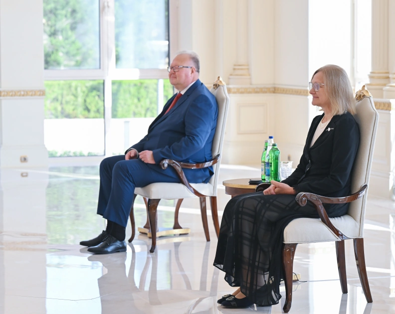 President Ilham Aliyev receives Estonia's newly appointed ambassador to Azerbaijan (PHOTO)