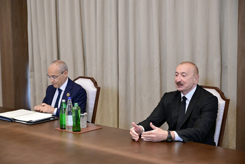 President Ilham Aliyev receives delegation of leaders of member organizations of Arab Coordination Group (PHOTO)