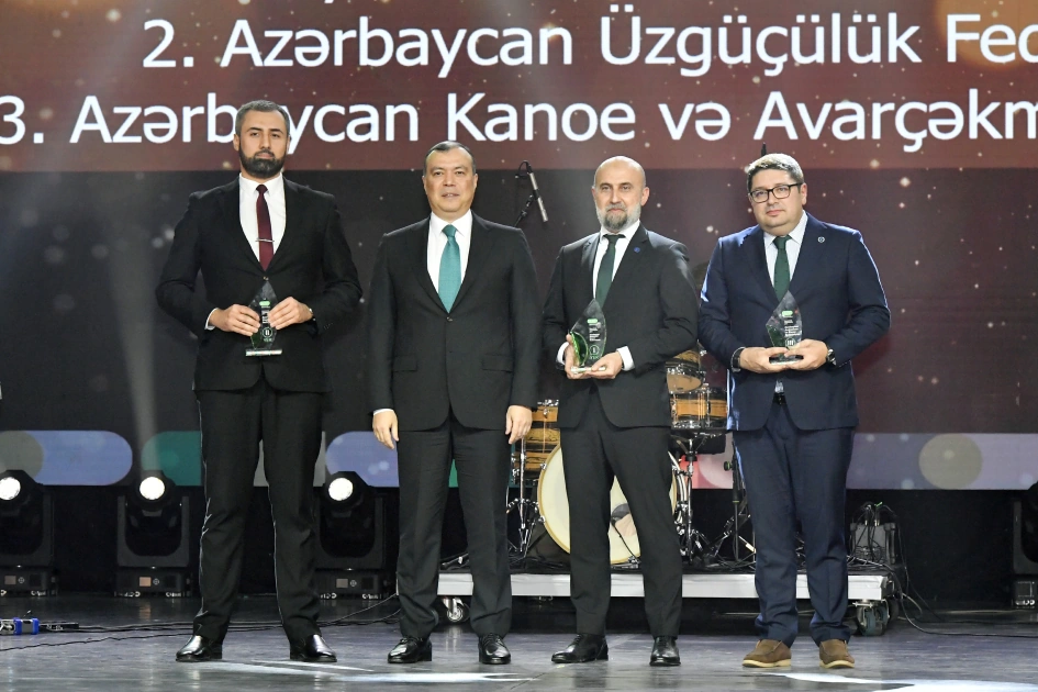 VP of Heydar Aliyev Foundation Leyla Aliyeva and Head of Baku Media Center Arzu Aliyeva attend Gala Ceremony regarding year's sports results