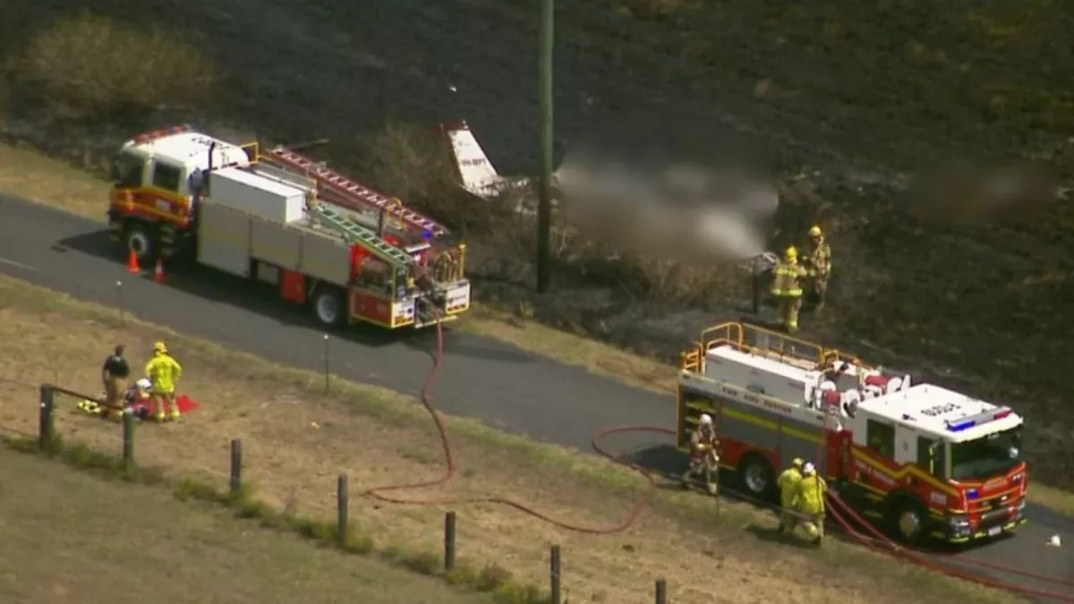 Light aircraft crashes on private property in Australia, killing two PHOTO