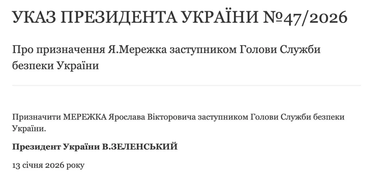 Zelenskyy appoints new deputy head of Ukraine’s security service PHOTO