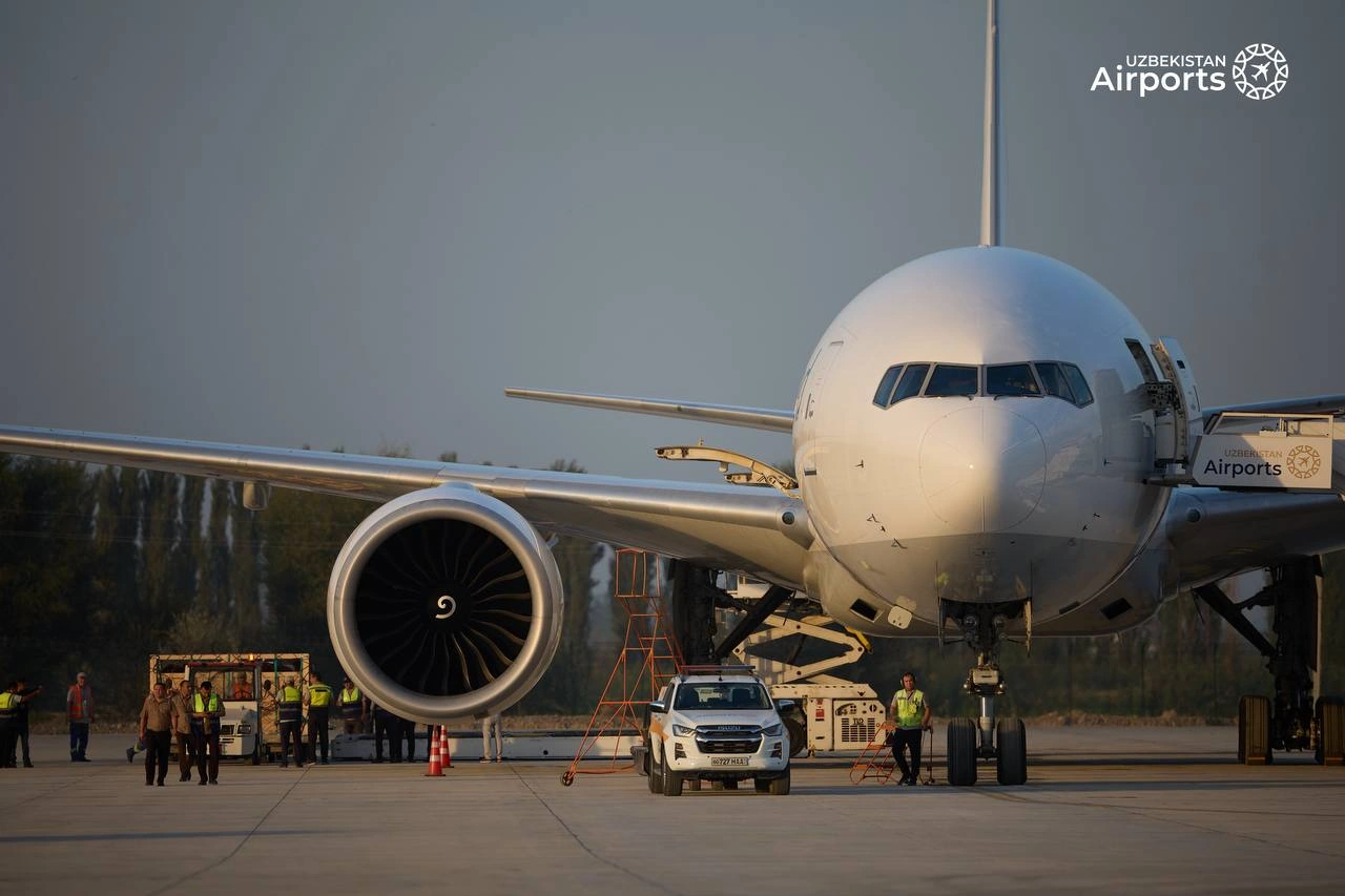 Uzbekistan's Andijan Airport handles Boeing 777 cargo flight for first time