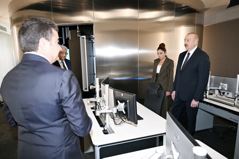 President Ilham Aliyev, First Lady Mehriban Aliyeva attend opening of International Training Center at National Aviation Academy (PHOTO)