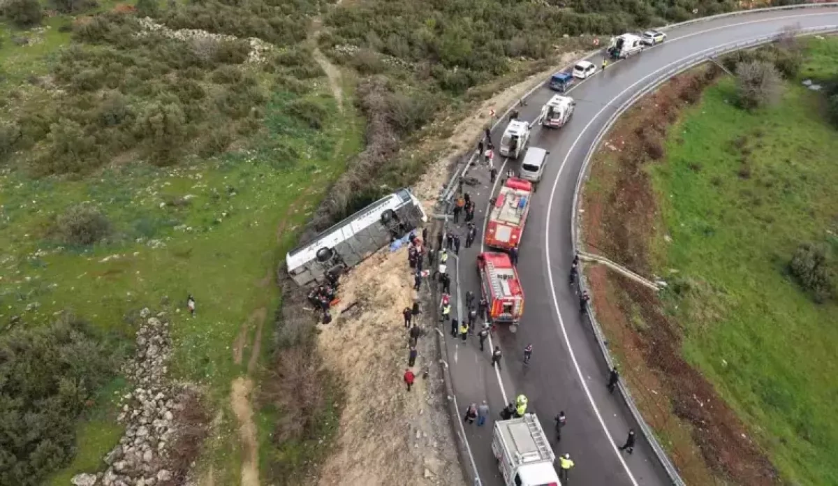 Bus overturns in Türkiye’s Antalya, 8 dead, 26 injured PHOTO / VIDEO