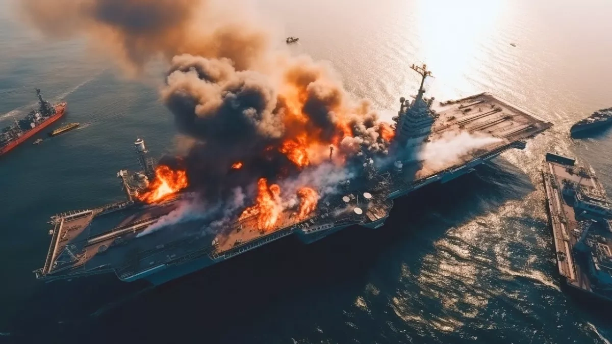 Iran sinks US vessel near Bandar Abbas, navy claims VIDEO