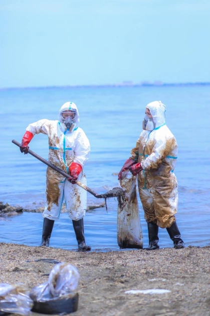 Cleanup campaign held in Dubendi residential area at Leyla Aliyeva’s initiative (PHOTO)