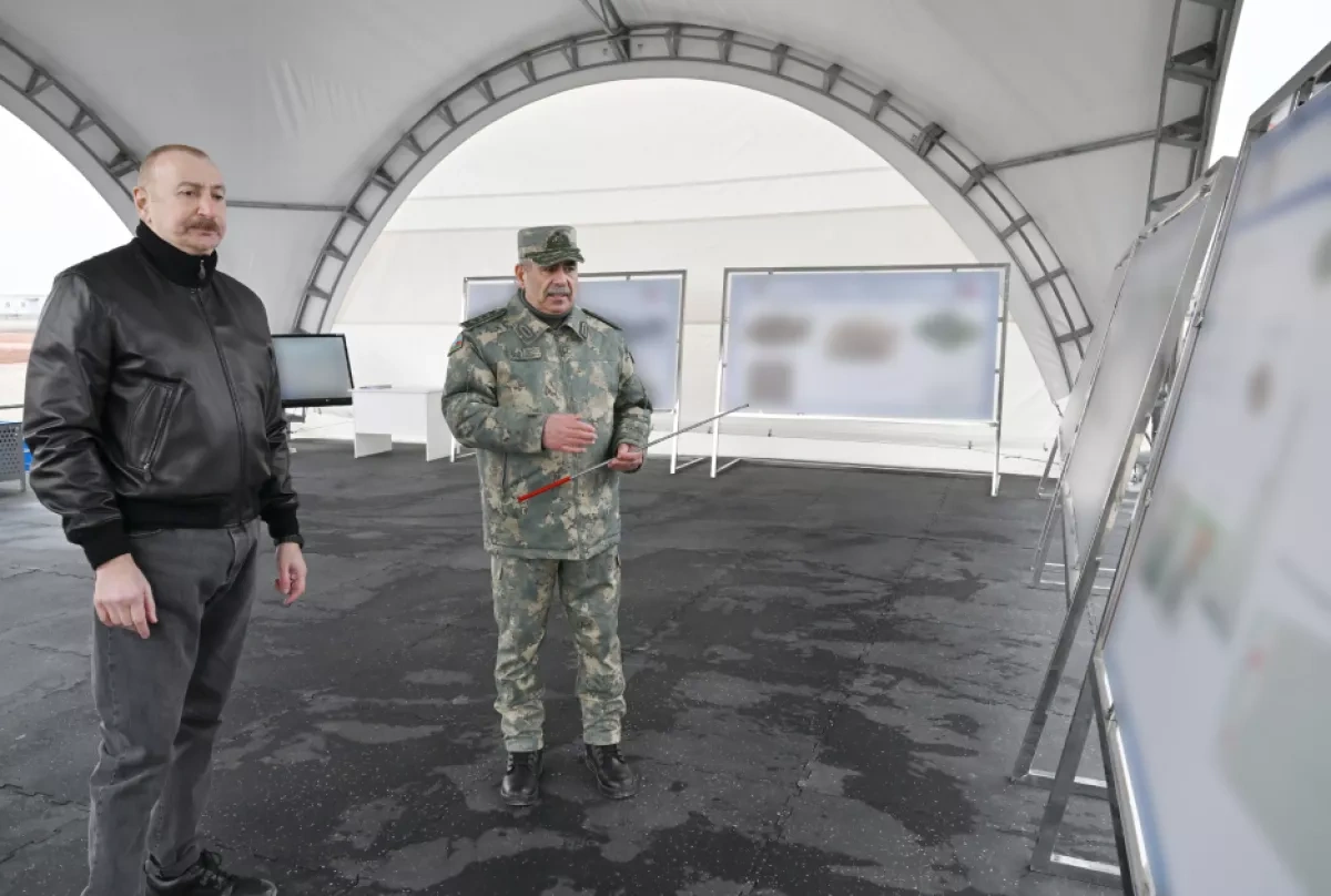 Azerbaijani president lays foundation stone for Special Operations Centre in Aghdara PHOTO