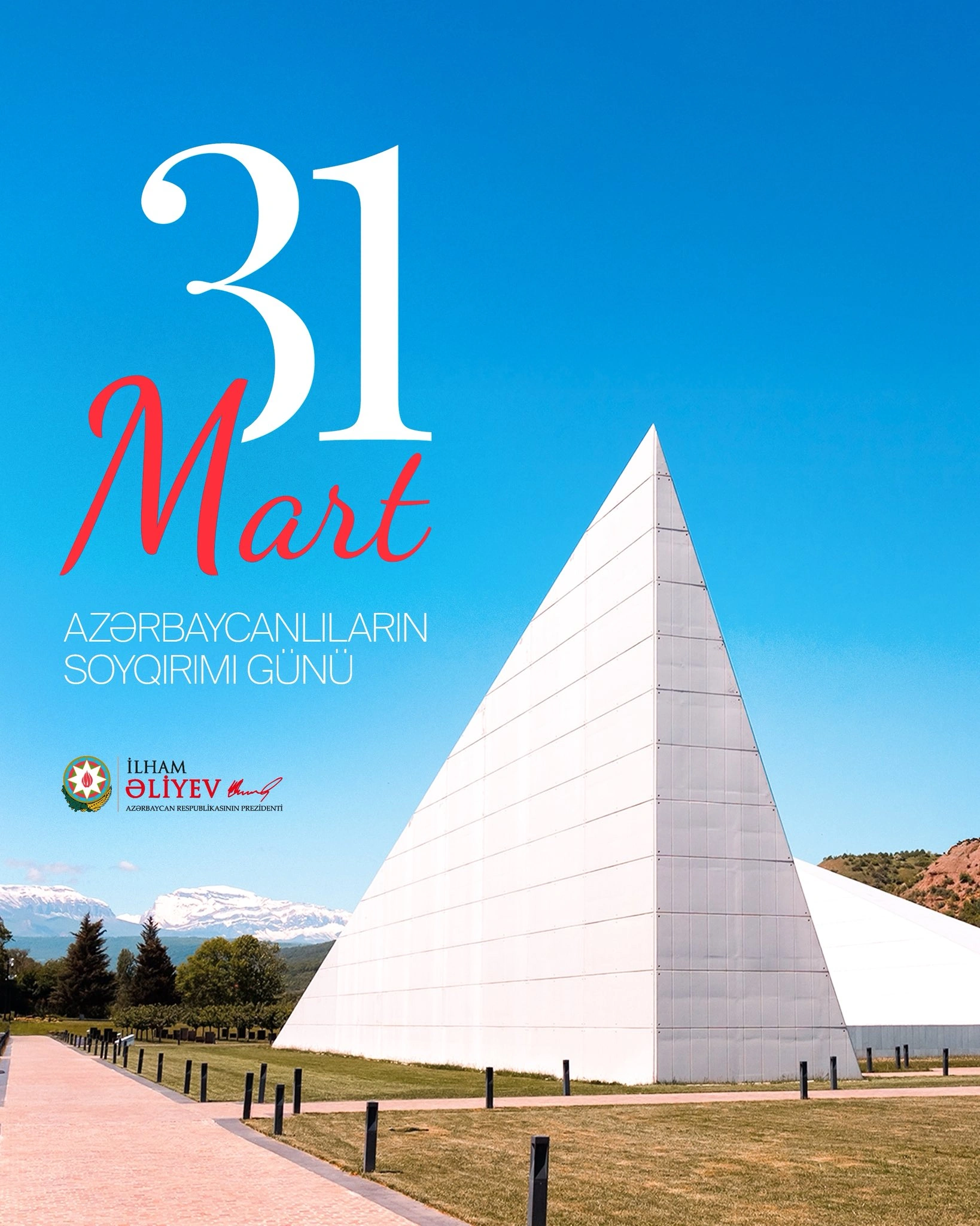President Ilham Aliyev makes post on Day of Genocide of Azerbaijanis (PHOTO)