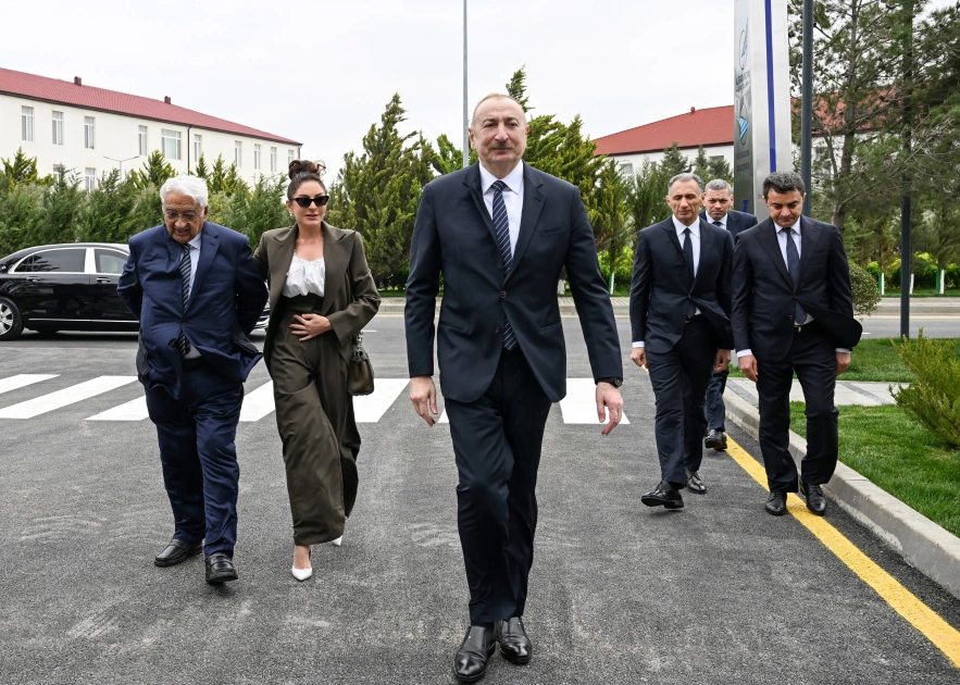 President Ilham Aliyev, First Lady Mehriban Aliyeva attend opening of International Training Center at National Aviation Academy (PHOTO)