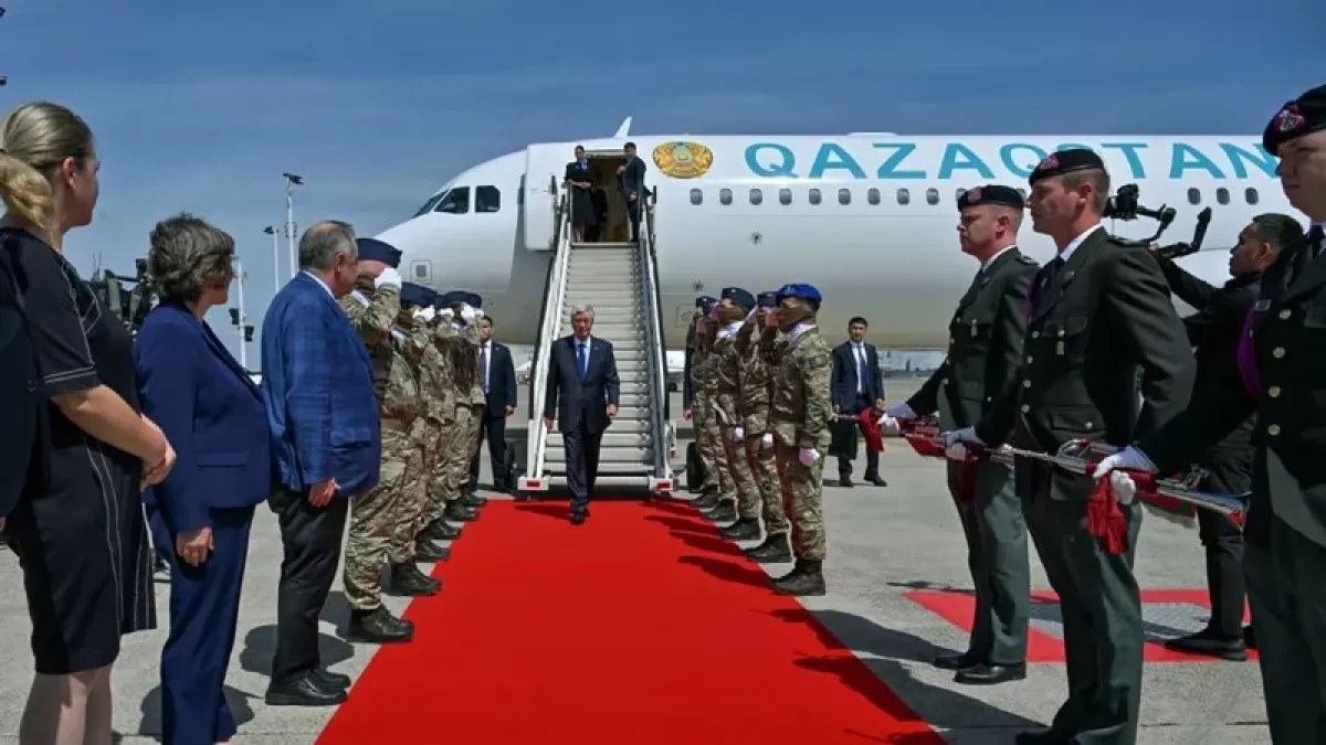Kazakh leader arrives in Brussels for talks with EU officials