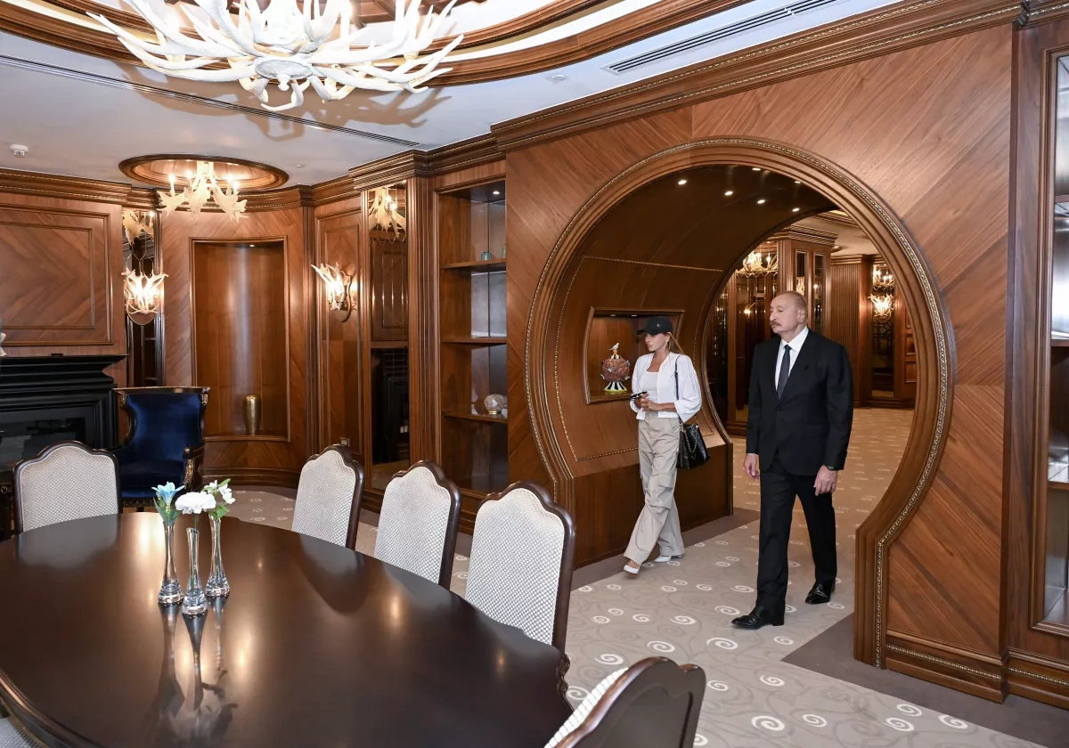 Azerbaijani leader, first lady attend Pirgulu Park hotel opening in Shamakhi PHOTO / UPDATED