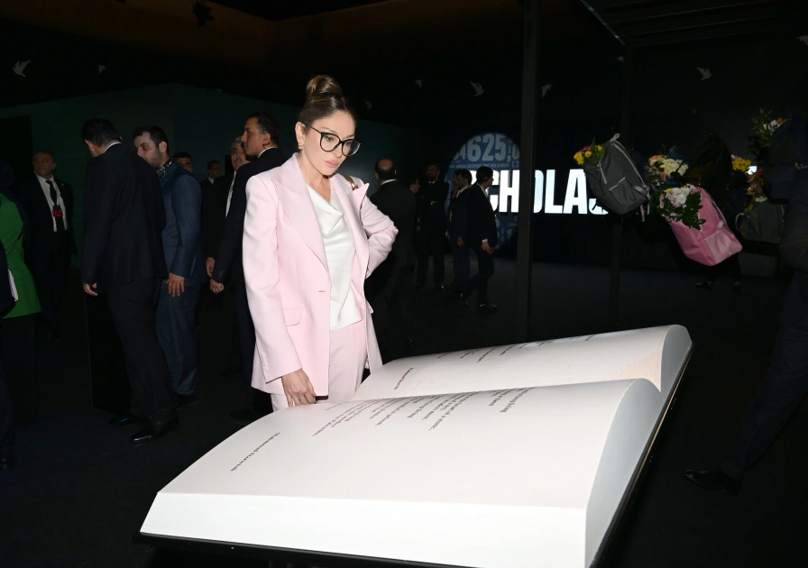 First Lady Mehriban Aliyeva participates in panel titled "United for Peace in Palestine: Fighting Destruction of Education System and Protecting Future" in Antalya (PHOTO)
