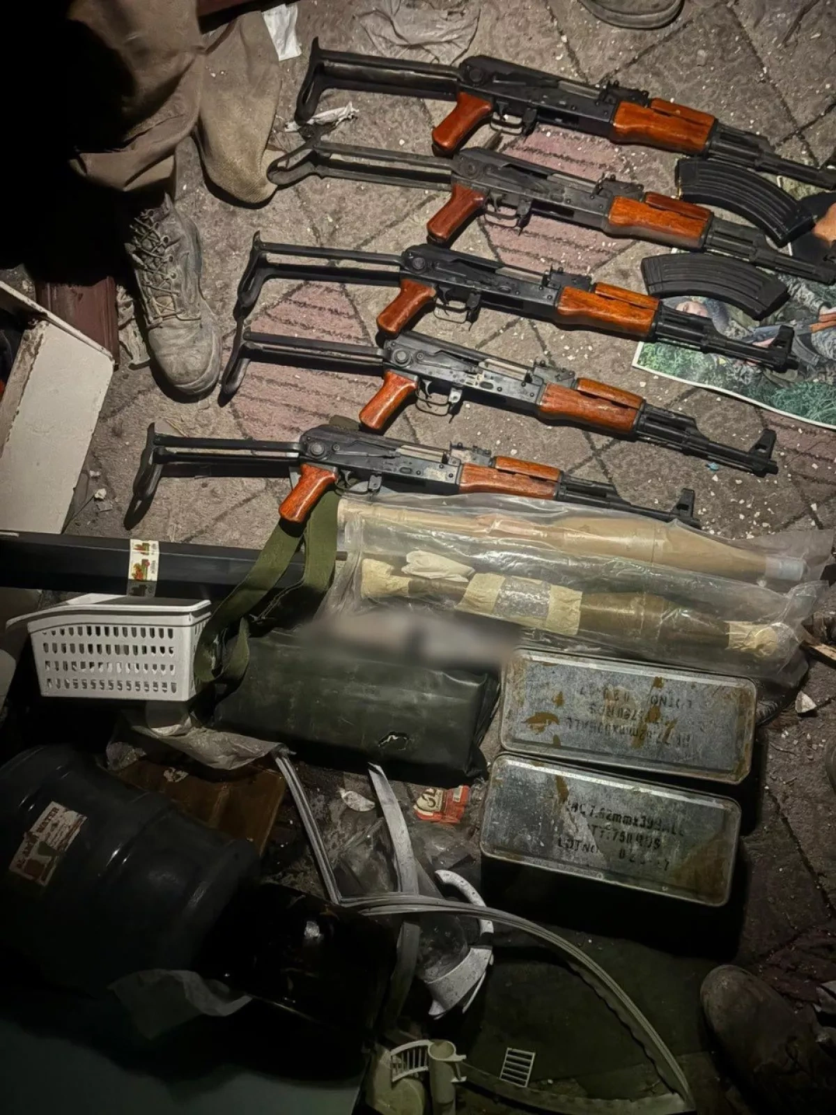 Israeli military uncovers massive weapons cache in southern Lebanon PHOTO