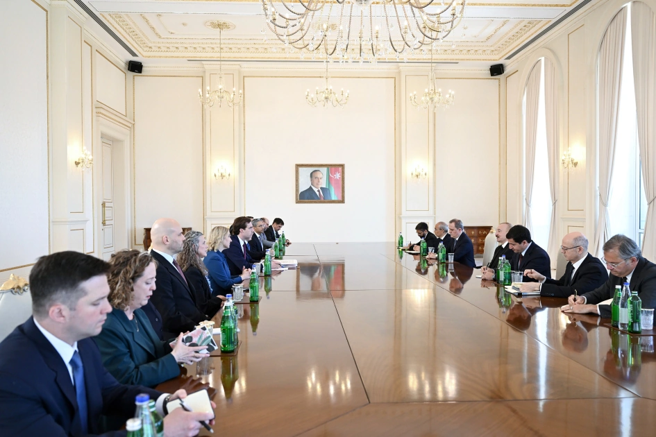 President Ilham Aliyev receives delegation led by U.S. Assistant Secretary of State for Economic, Energy and Business Affairs (PHOTO)