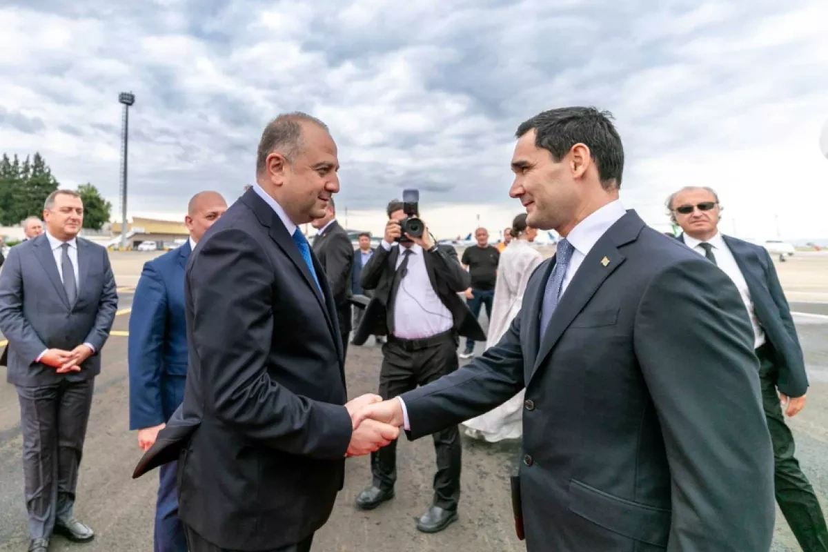 Turkmen President Berdimuhamedov arrives in Georgia on official visit