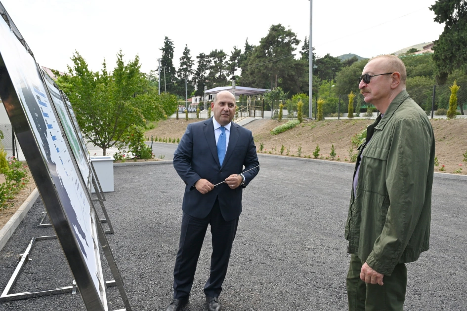 President Ilham Aliyev visited Guzeykhirman village in Khojavend district (PHOTO)