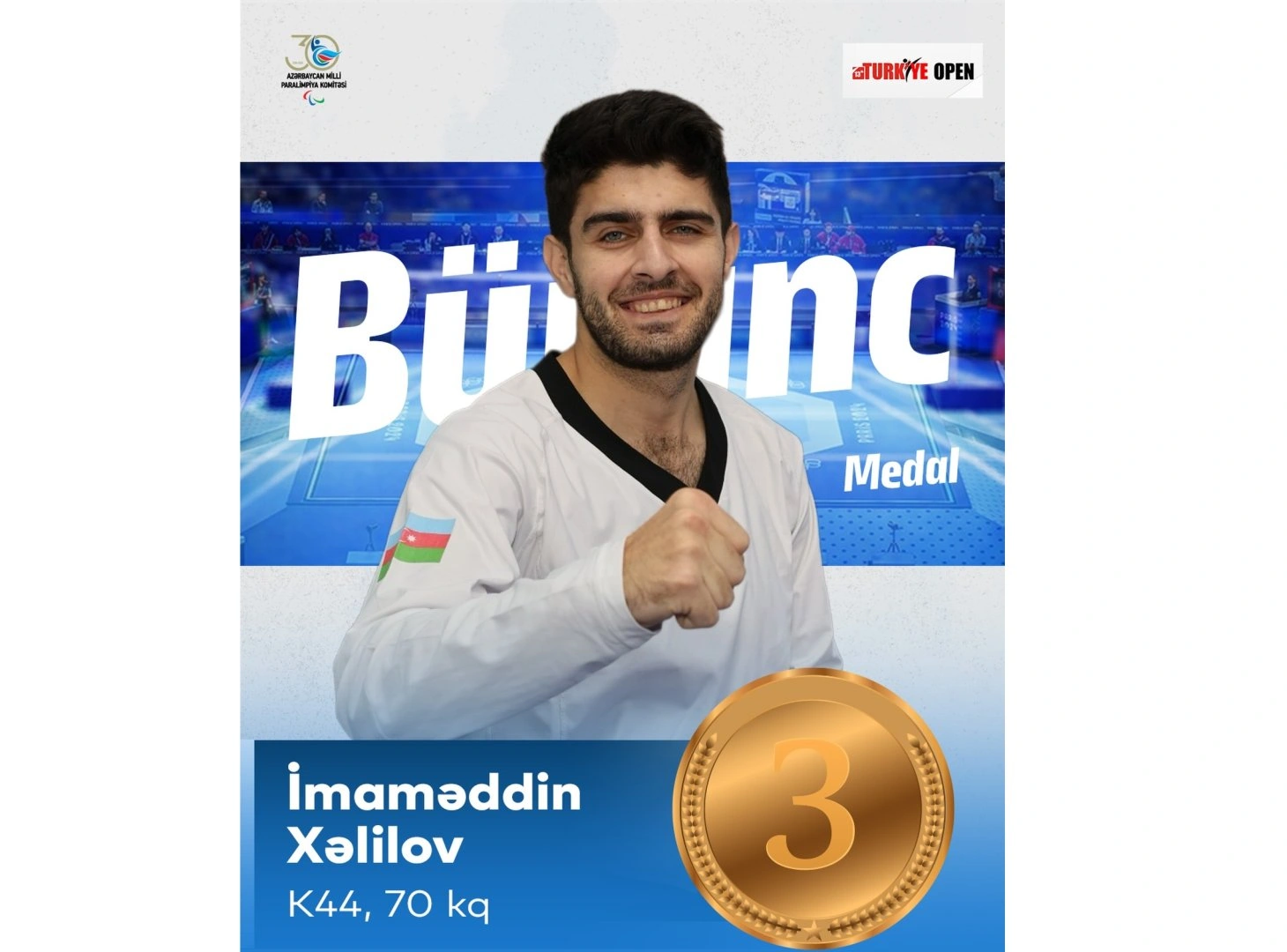 Azerbaijani para-taekwondo athletes win four medals at tournament in Antalya (PHOTO)