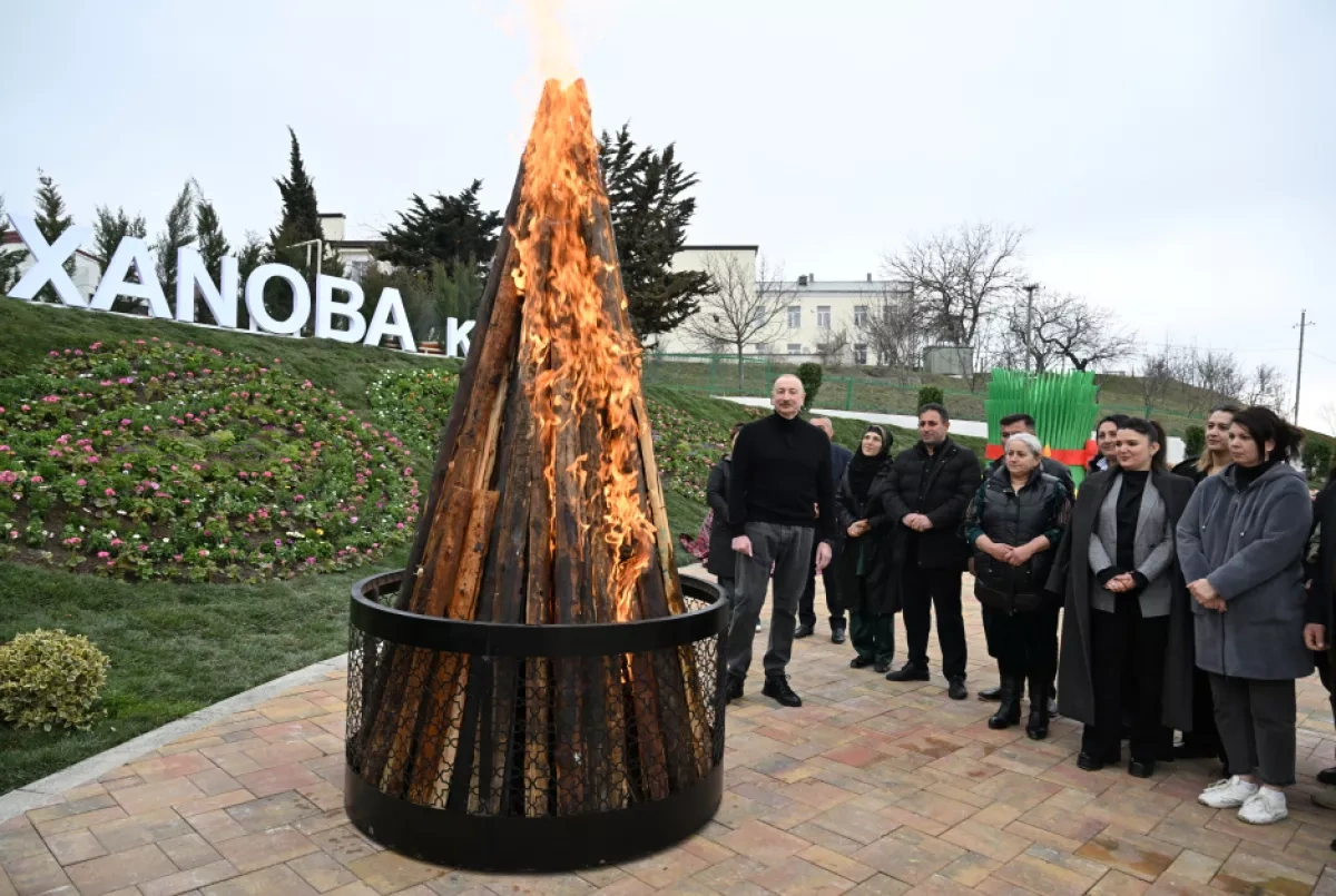 Azerbaijani President, First Lady celebrate village restoration in Khojavand PHOTO