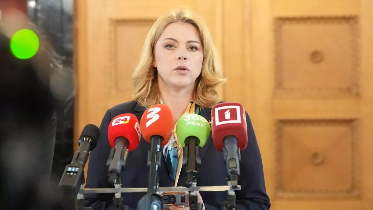Latvian Prime Minister Evika Siliņa announces her resignation