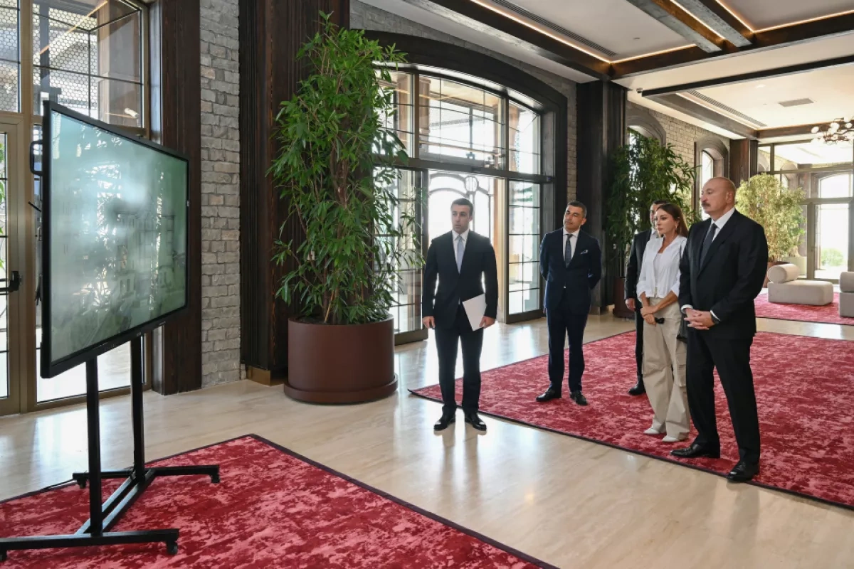 Azerbaijani first couple attend opening of Meysari Grand Hotel & SPA in Shamakhi PHOTO / UPDATED