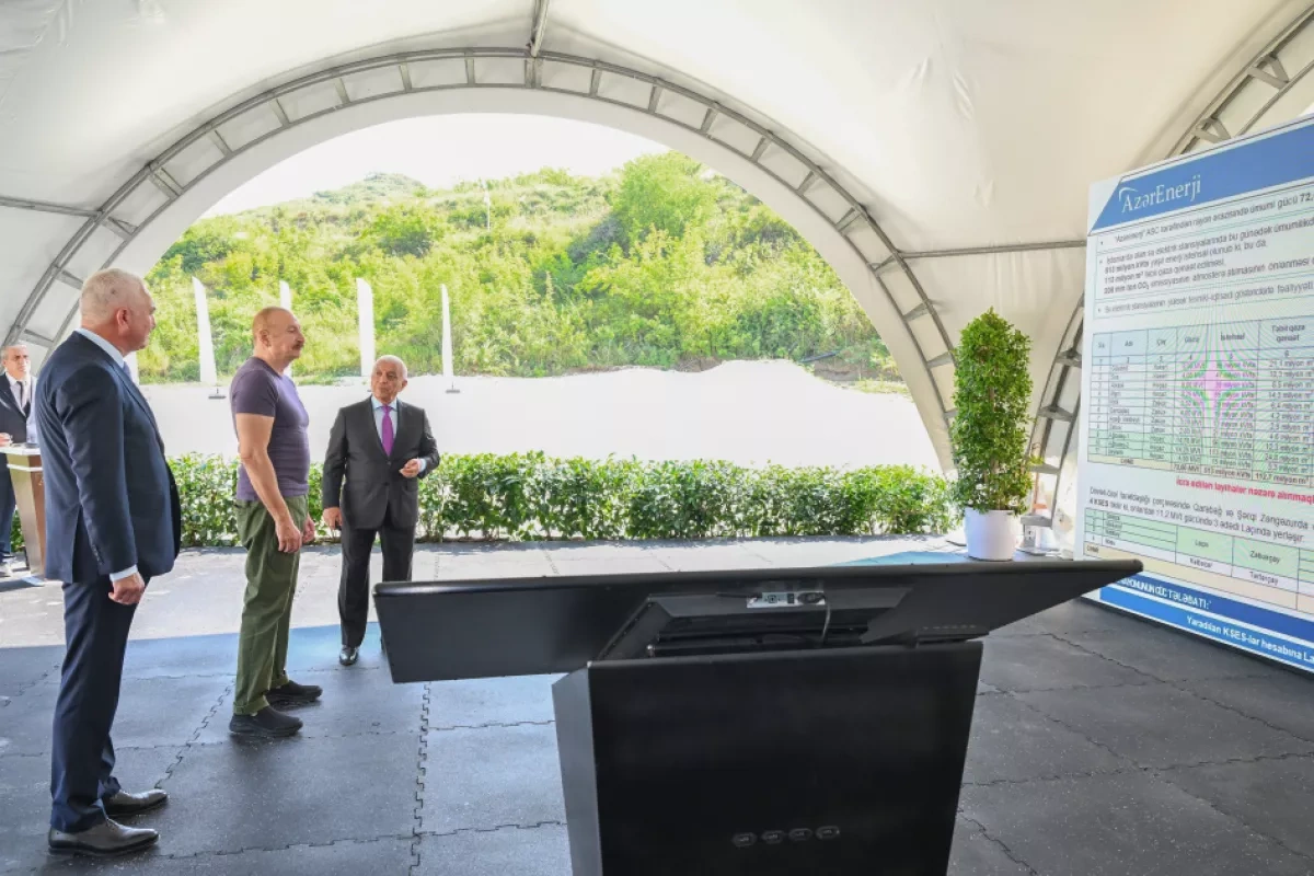 President Aliyev inaugurates three hydroelectric power stations in Lachin PHOTO