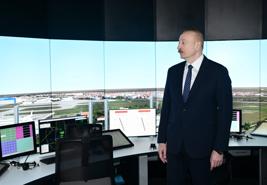 President Ilham Aliyev, First Lady Mehriban Aliyeva attend opening of International Training Center at National Aviation Academy (PHOTO)