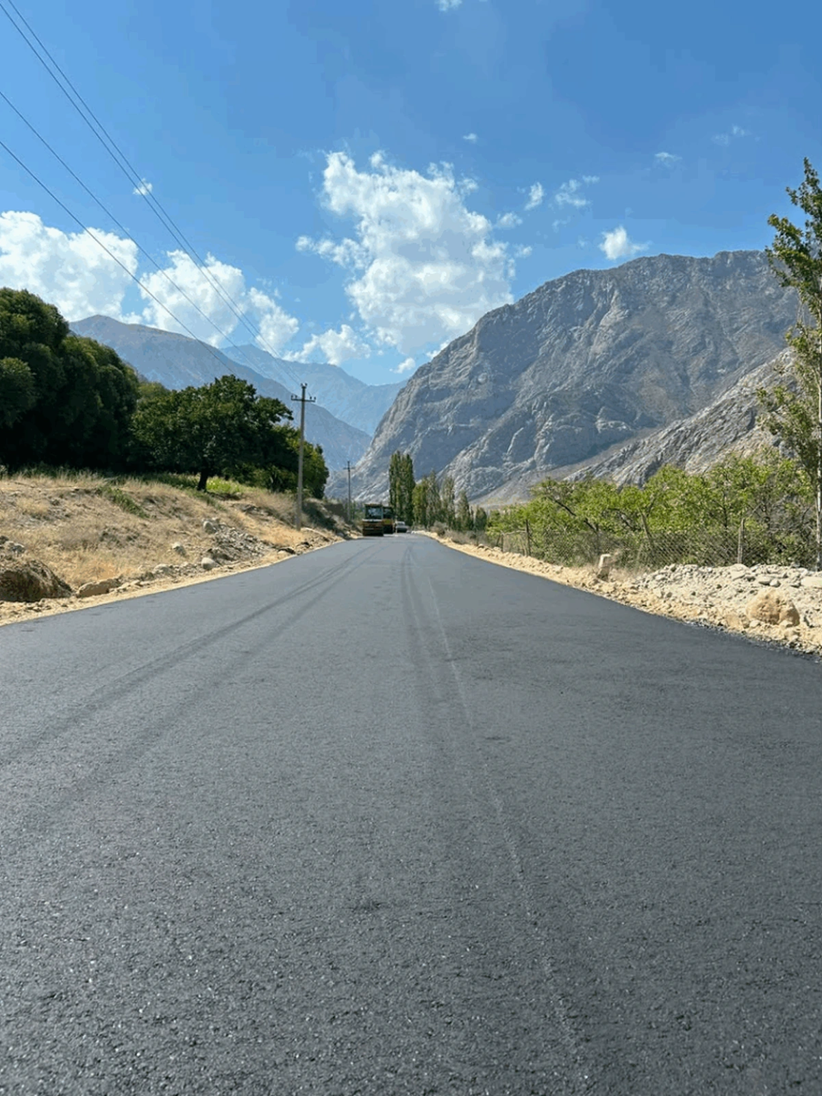 Kyrgyzstan completes asphalting road to remote mountain village