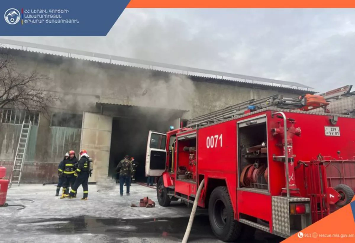 Fire breaks out at pharmaceutical warehouse in Yerevan