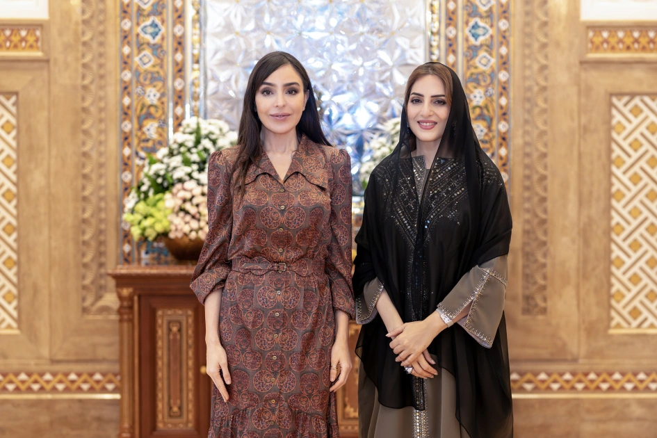 Heydar Aliyev Foundation VP Leyla Aliyeva meets Oman's first lady in Muscat (PHOTO)