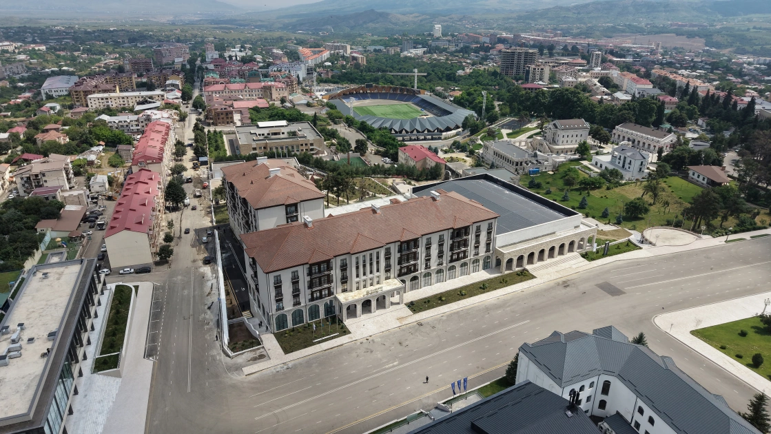 President Ilham Aliyev attends opening of Khankendi Hotel (PHOTO)