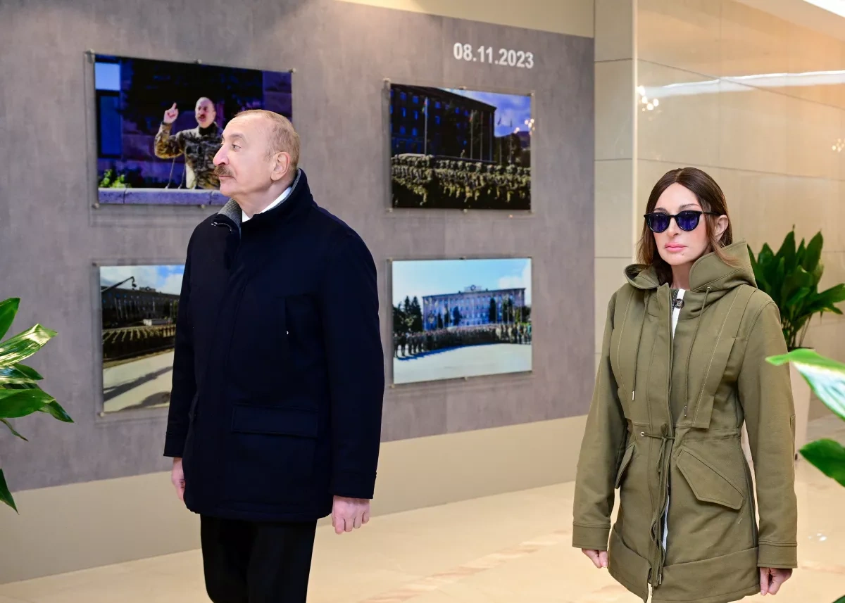 Azerbaijani leader, first lady attend inauguration of Victory Park in Khankendi PHOTO/UPDATED