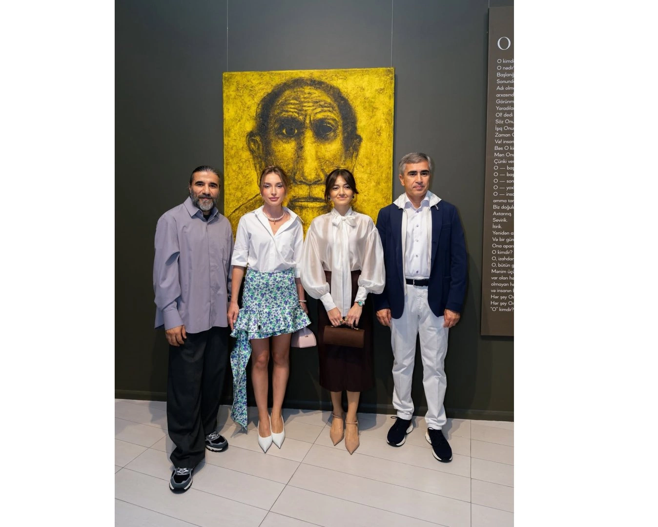 Alena Aliyeva shares post from Anar Huseynzade’s exhibition “O” (PHOTO)
