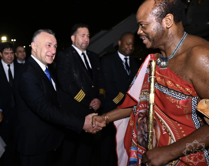King of Eswatini arrives in Azerbaijan (PHOTO)