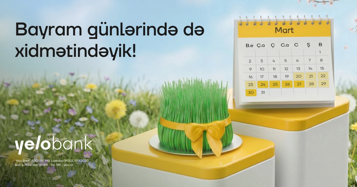 Stay supported this holiday with Yelo Bank’s special schedule