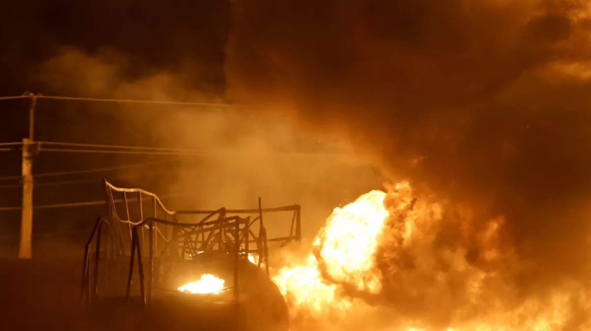 Russia's Penza battles oil depot fire after drone strike