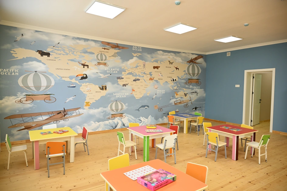 Leyla Aliyeva and Alena Aliyeva attend opening ceremony of nursery-kindergarten inaugurated in Goylar village of Shamakhi district (PHOTO)