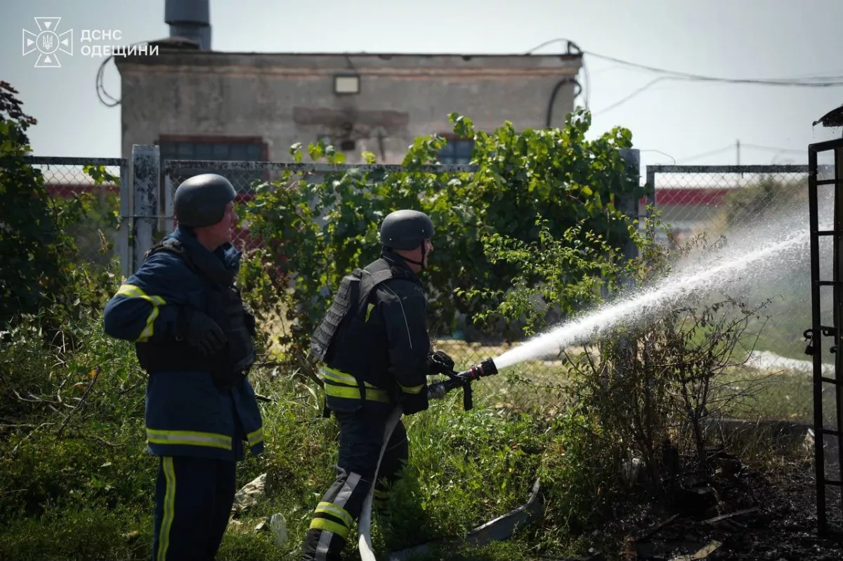 Vessel catches fire off Odesa coast following Russian attack PHOTO