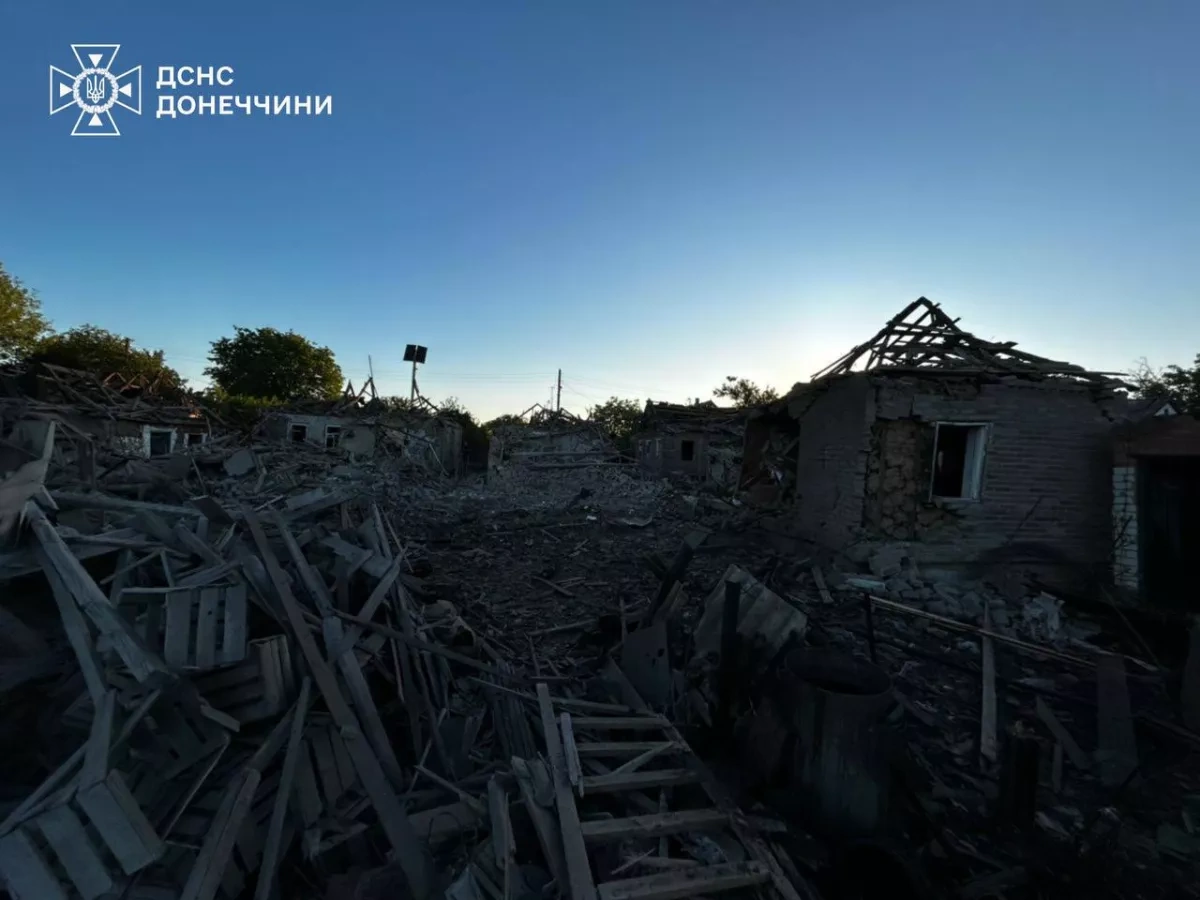 Russian strike on Ukraine’s Donetsk region injures civilian, damages homes PHOTO