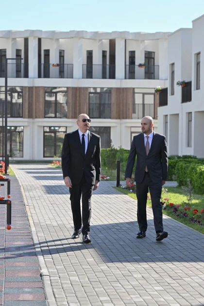 President Ilham Aliyev inaugurates first residential complex in Zangilan (PHOTO)