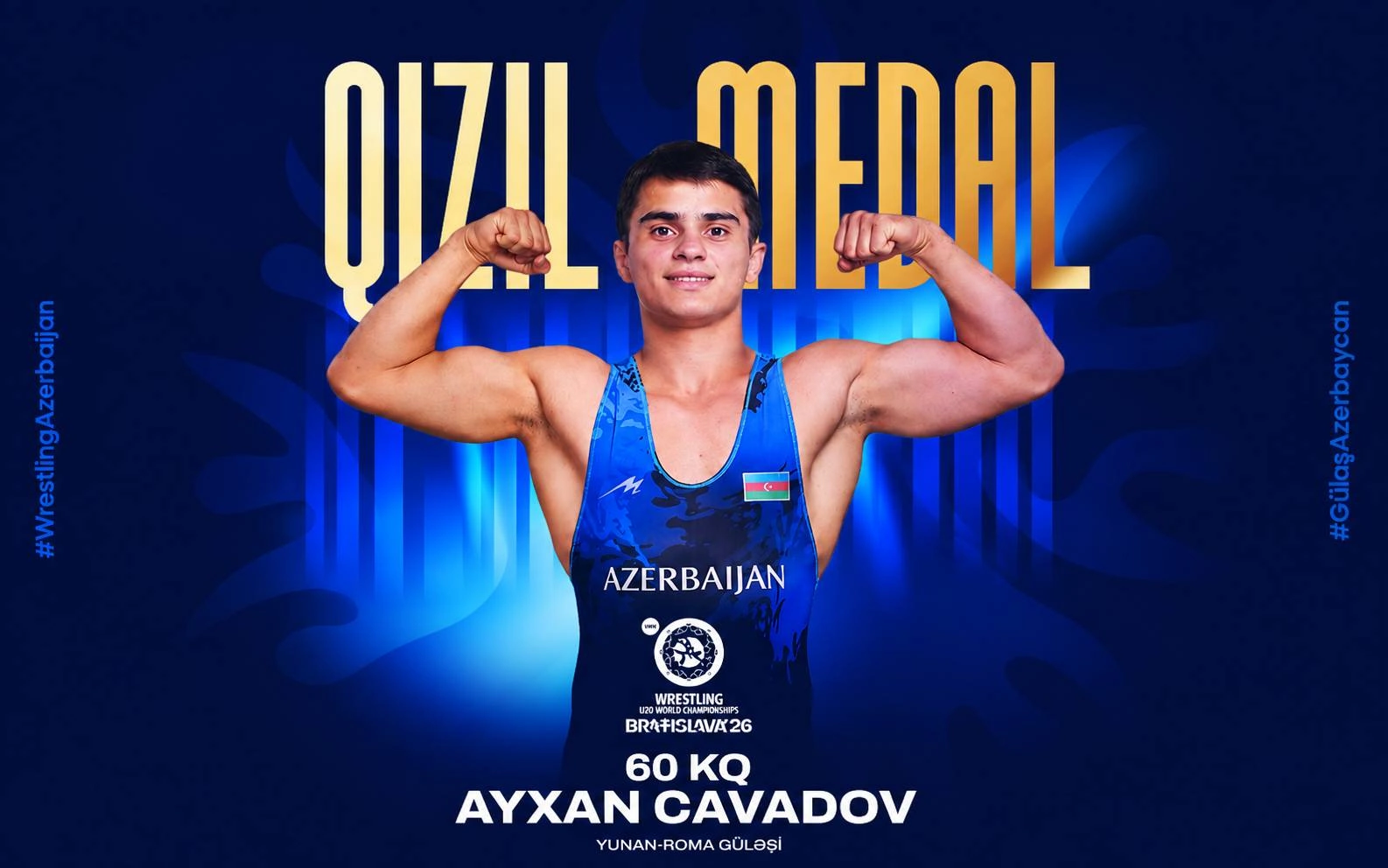 Azerbaijani wrestler becomes world champion for the second consecutive time
