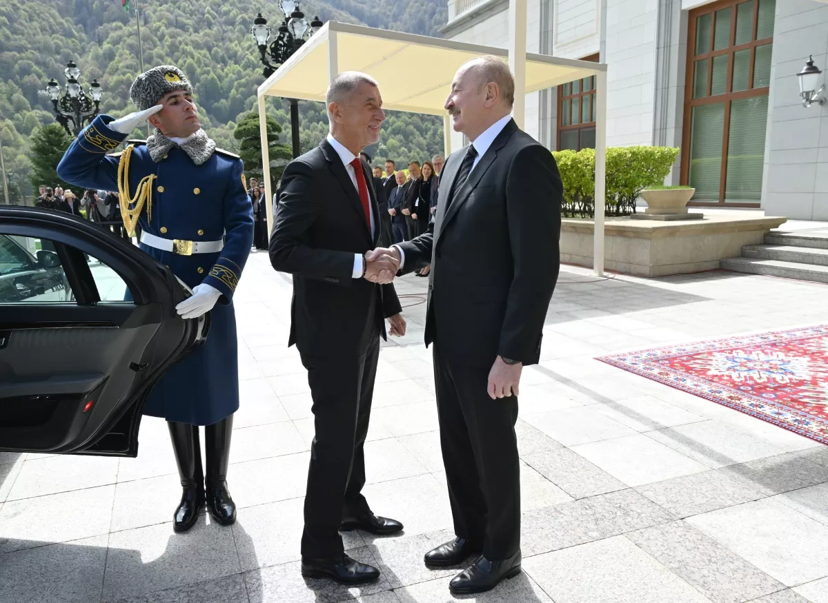 Azerbaijan holds official welcoming ceremony for Czech prime minister in Gabala PHOTO
