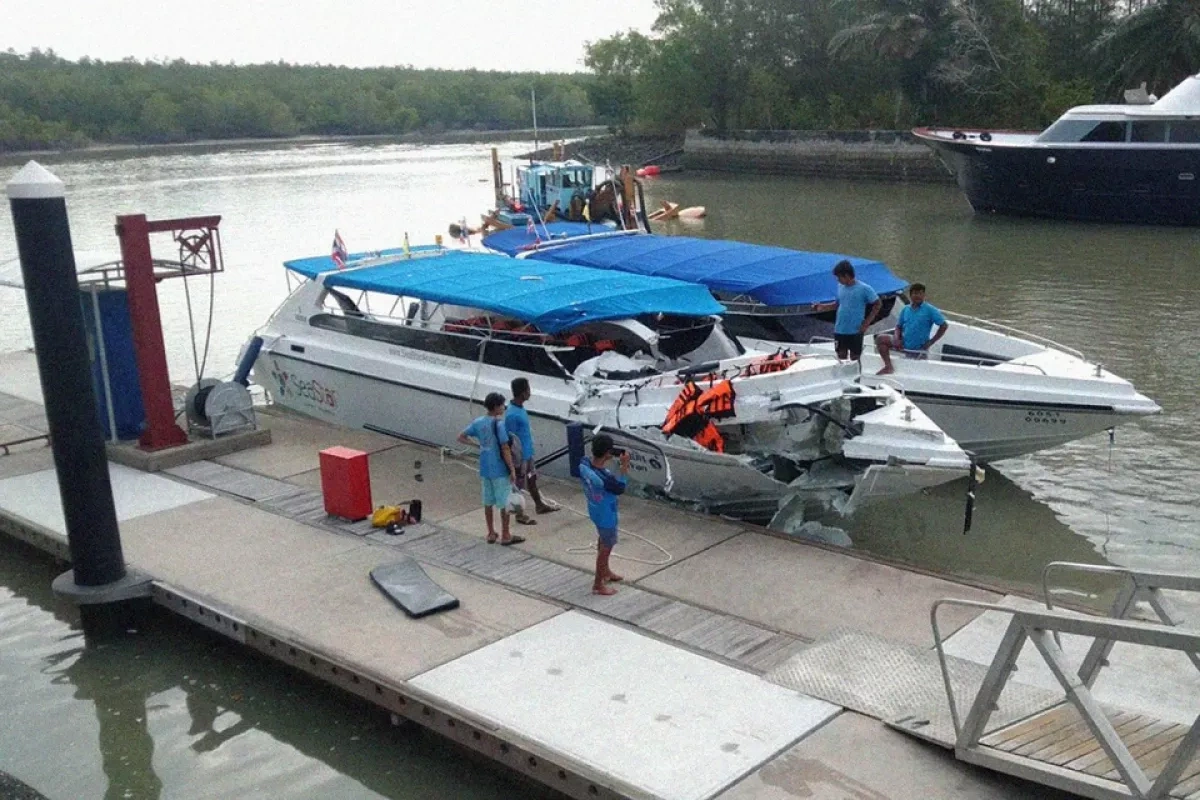 Speedboat collision in Thailand leaves one dead, 21 injured