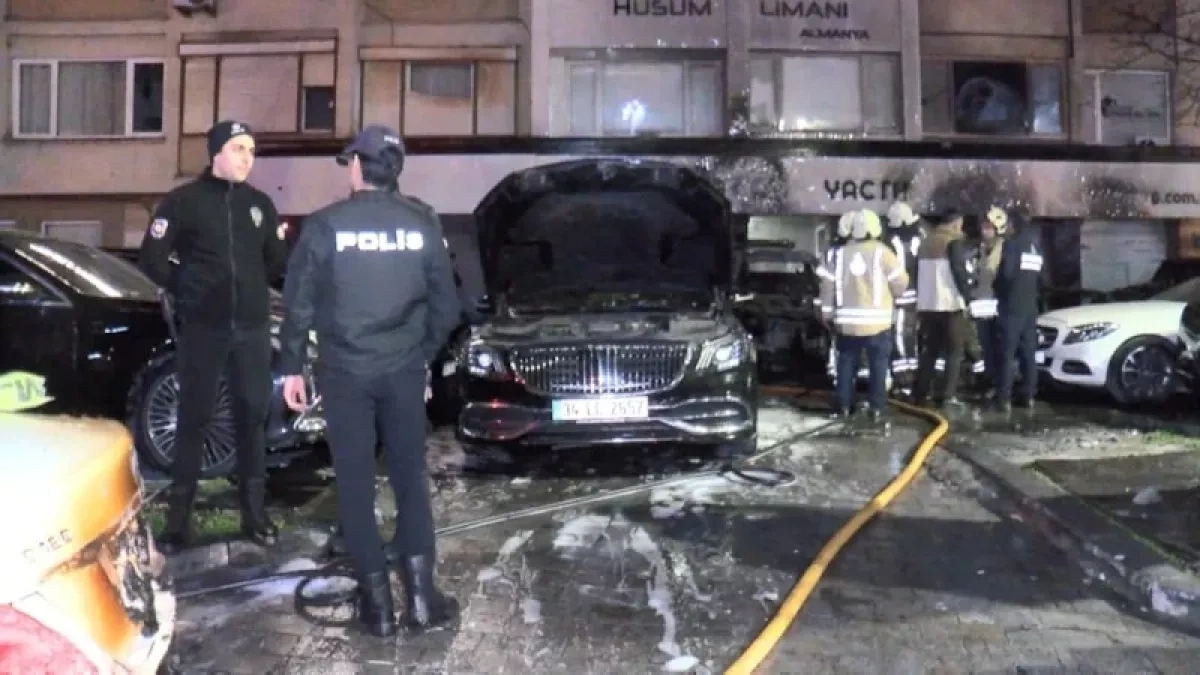 Luxury car inferno: Flames devour Istanbul rental fleet PHOTO
