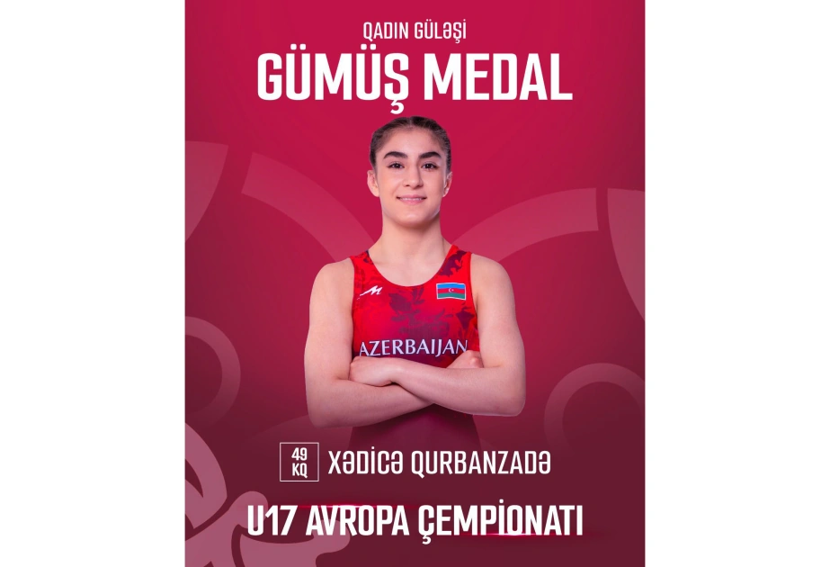 Azerbaijani athlete wins silver medal at European Wrestling Championships