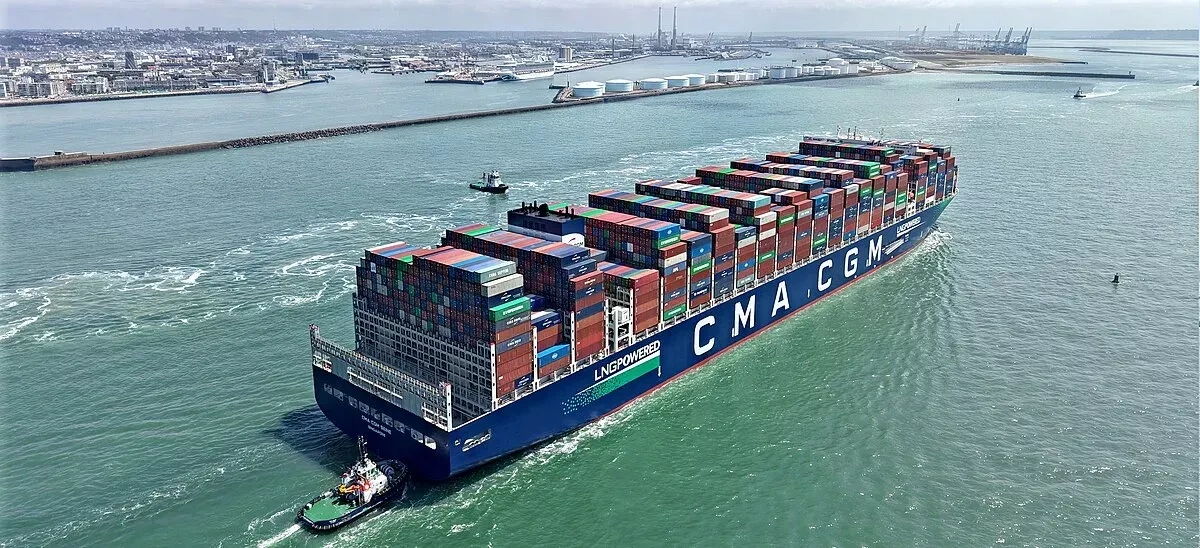 French-linked container ship exits Strait of Hormuz