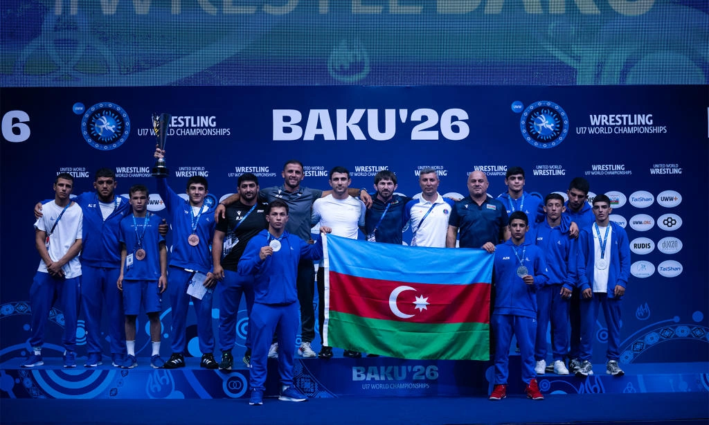 Azerbaijan claims second place in team rankings at U17 Greco-Roman Wrestling World Championships (PHOTO)